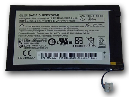 Batterie pour portable ACER KT.0010G.003