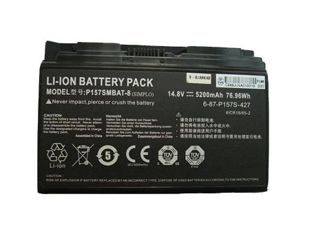 Batterie pour portable CLEVO Sager NP8255 Série