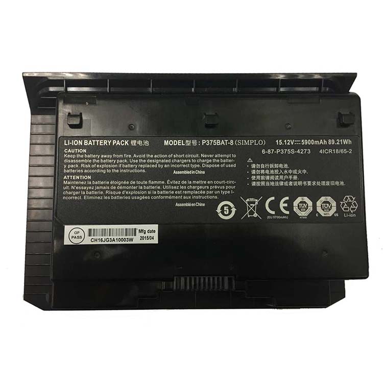 Batterie pour portable Clevo Sager NP9377-S