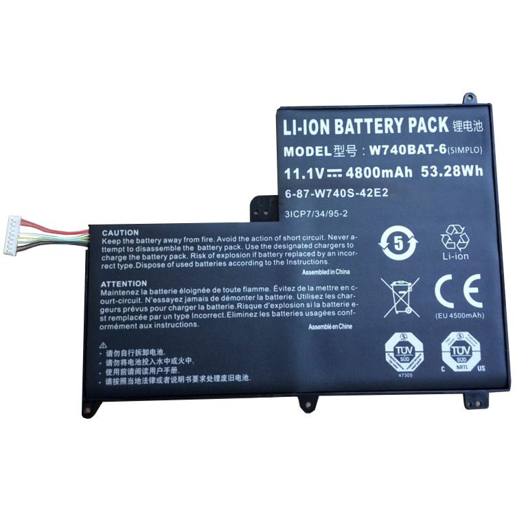 Batterie pour portable CLEVO 6-87-W740S-42E